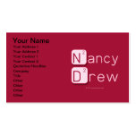 Nancy
 Drew  Business Cards