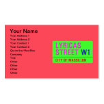 lyricas Street  Business Cards