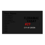 FLORAMAE    VASAY   Business Cards