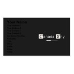 Canada Dry  Business Cards