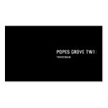 Popes Grove  Business Cards