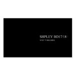 SHPLEY  Business Cards