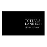 totter's  lane  Business Cards