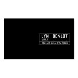LYN   BENLOT  Business Cards