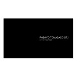 pabayo tomasaco st.  Business Cards