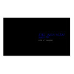 SYED ASIM ALTAF HASSAM  Business Cards