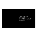Jocelyn  Street  Business Cards