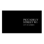 piccadely Street  Business Cards