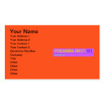 pescadora sreet  Business Cards