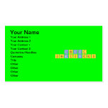 Zeszyt
 Chemicznego  Business Cards