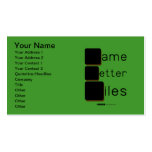 Game
 Letter
 Tiles  Business Cards
