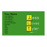 Jess
 Loves
 Tyler  Business Cards
