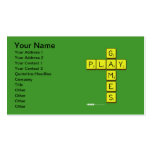       G
 PLAY
       M
       E
       S  Business Cards