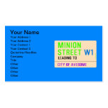 Minion Street  Business Cards