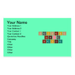 Periodic
 Table
 Writer  Business Cards
