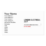London electrical  24/7    Business Cards