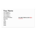 Pat and fitzroy Ave sw  Business Cards