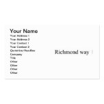 Richmond way  Business Cards