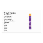H
 Li
 K
 Rb
 Cs
 Fr  Business Cards
