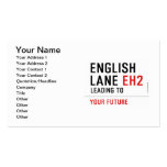 English  Lane  Business Cards
