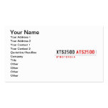 XTS2500  Business Cards