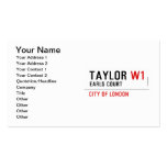 Taylor  Business Cards