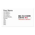 BBC TELEVISION CENTRE  Business Cards