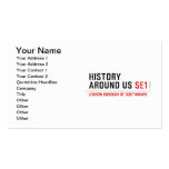History  Around Us  Business Cards