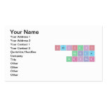 Periodic
 Table
 Writer  Business Cards