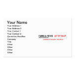 Familia reyes   Business Cards