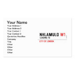Nhlamulo  Business Cards