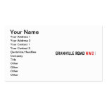 Granville Road  Business Cards