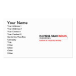 Kavisha shah  Business Cards