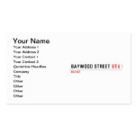 Baywood Street  Business Cards