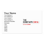 the cenotaph  Business Cards