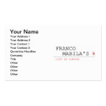 franco    mabila's  Business Cards