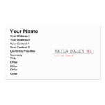 Kayla malik  Business Cards
