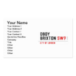 DBOY BRIXTON  Business Cards