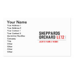 sheppards orchard  Business Cards