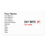 Gay boys   Business Cards