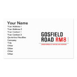 Gosfield Road  Business Cards