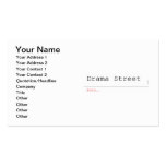 Drama Street  Business Cards