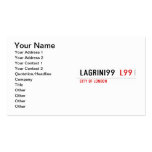 LAGRINI99   Business Cards