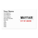 MAYFAIR  Business Cards