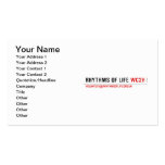 Rhythms of Life  Business Cards