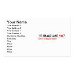115 DAWS LANE  Business Cards