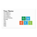 
 pure
 brain  Business Cards