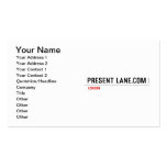 Present Lane.com  Business Cards