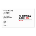 SK MOSCHINA JUGGIN  Business Cards