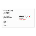 Erika ^_^  Business Cards